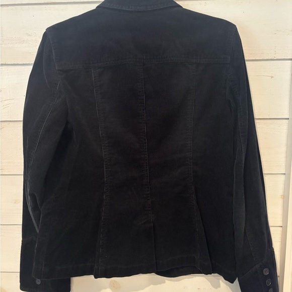 LOFT Black Blazer corduroy Classic Suit Jacket - Picture 8 of 14